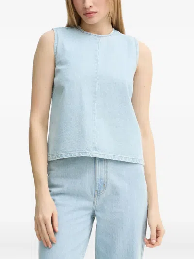 Day Birger Et Mikkelsen Zip Sleeveless Top In Blue