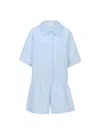 Day In Linen Kids Short Set Sky Blue