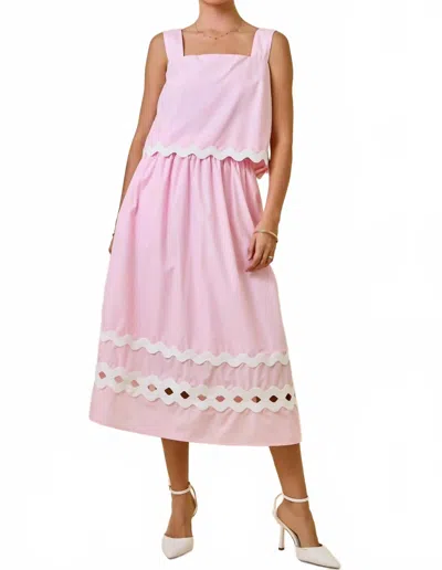 Day + Moon Alexis Skirt In Pink