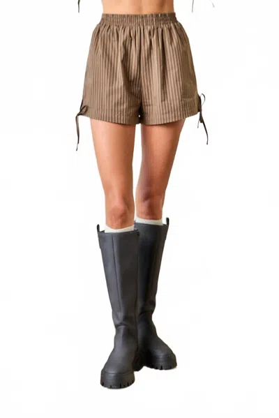 Day + Moon Are You Seriously Cute Short In Brown