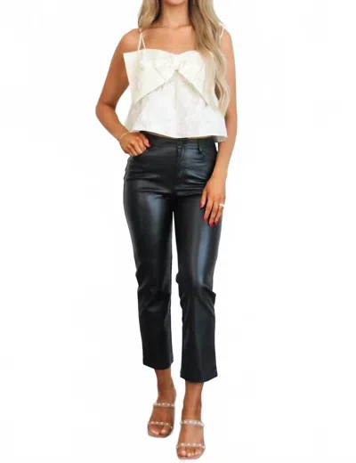 Day + Moon Atlas Bow Babydoll Top In Ivory In White