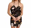 Day + Moon Bella Ciao Halter Romper In Black In Black