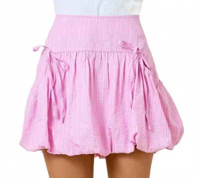 Day + Moon Bow Bubble Skirt In Pink
