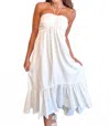 Day + Moon Brunch Date Maxi Dress In White In White