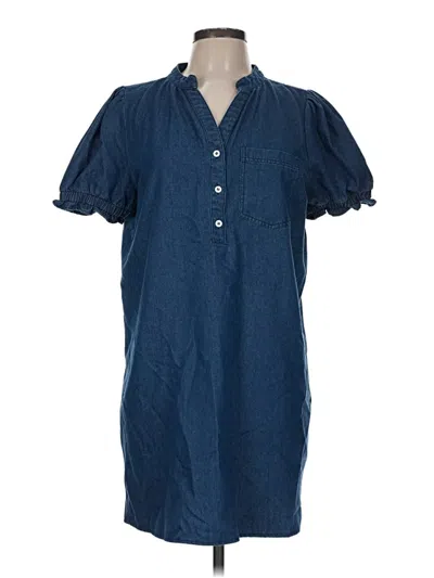 Day + Moon Casual Dress In Blue