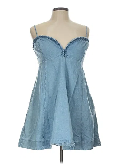 Pre-owned Day + Moon Casual Dress In Blue
