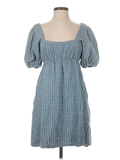 Pre-owned Day + Moon Casual Dress In Blue