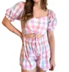 Day + Moon Country Cutie Romper In Pink In Pink
