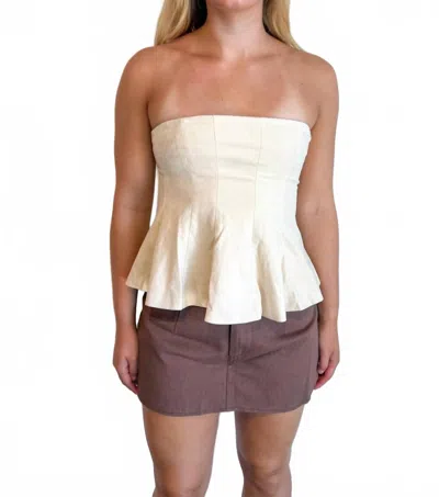 Day + Moon Elodie Mini Skort In Brown