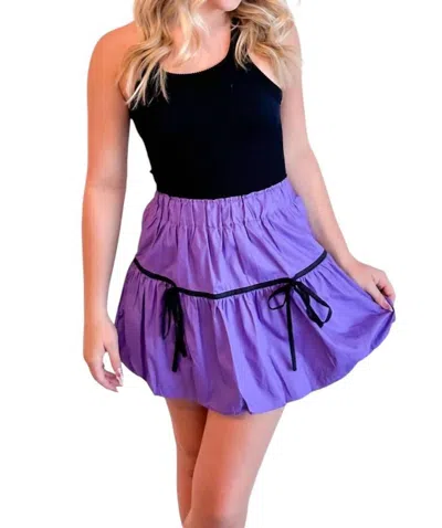 Day + Moon Emerson Balloon Mini Skirt In Purple