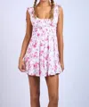 Day + Moon Garden Girl Dress In Pink In Pink