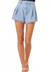 Day + Moon Harper Denim Shorts In Light Wash In Blue