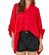Day + Moon Harper Shorts In Black In Red
