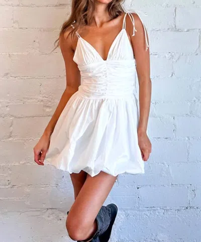 Day + Moon In The Bubble Mini Dress In White