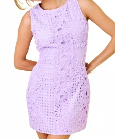 Day + Moon Josie Mini Dress In Lavender In Purple