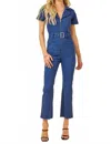 Day + Moon Ken Jumpsuit In Denim In Blue