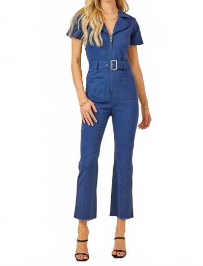 Day + Moon Ken Jumpsuit In Denim In Blue