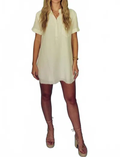 Day + Moon Lily Mini Dress In White