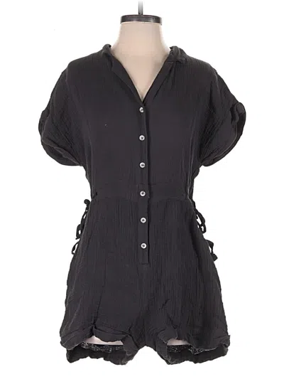 Pre-owned Day + Moon Romper In Black