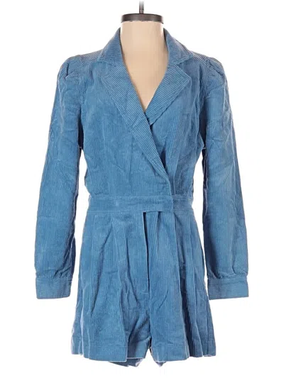 Pre-owned Day + Moon Romper In Blue