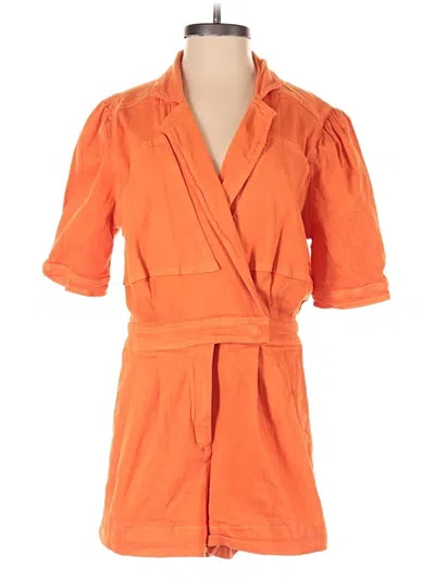 Pre-owned Day + Moon Romper In Orange