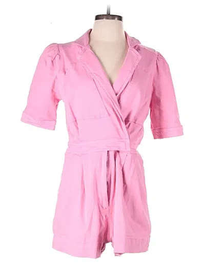 Pre-owned Day + Moon Romper In Pink