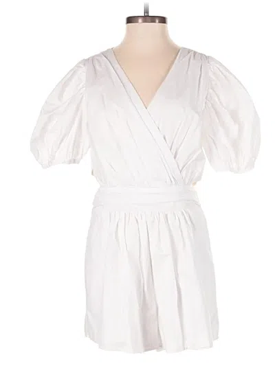 Pre-owned Day + Moon Romper In White