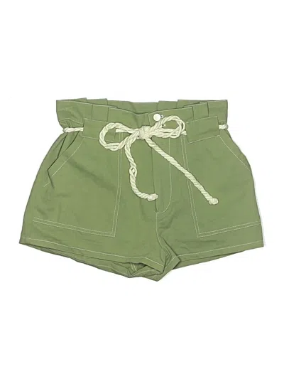 Pre-owned Day + Moon Shorts In Green