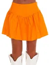 Day + Moon Sideline Mini Skort In Tangerine In Orange