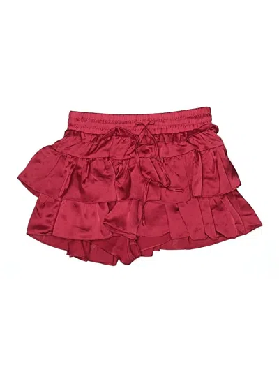 Pre-owned Day + Moon Skort In Burgundy