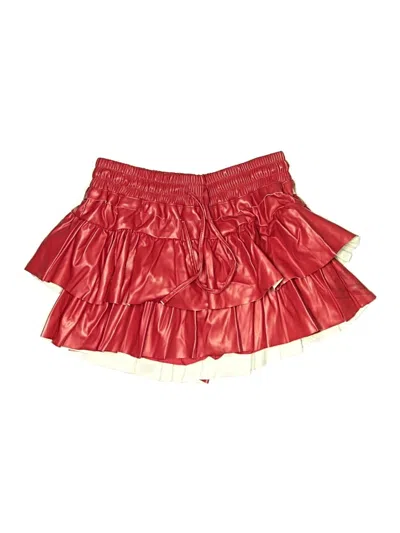 Pre-owned Day + Moon Skort In Red