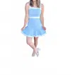 Day + Moon Skye Flare Mini Dress In Light Blue In Blue