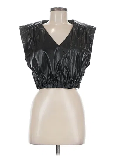 Day + Moon Sleeveless Blouse In Black