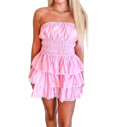 DAY + MOON SUNKISSED BLISS MINI DRESS IN PINK