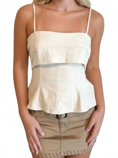 Day + Moon Easy Days Fit And Flare Top In White