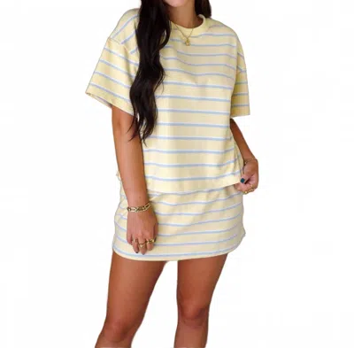 Day + Moon The Gelato Skirt Set In Butter In Multi