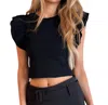 DAY + MOON TOO TOO CUTE TOP IN BLACK