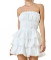 Day + Moon Wendy Lace Trimmed Romper In White