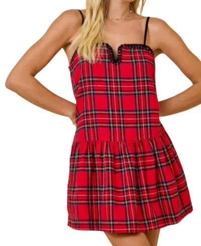 Day + Moon Women's Holiday Cheer Dress In Red