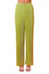 Day + Moon Women's Wide Leg Pant In Pistachio In Multi