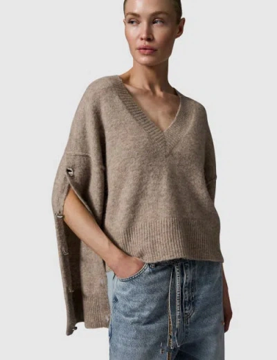 Day Solange Oversized Button Detail Sweater