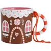 Daydream Society Baking Spirits Bright Gingerbread House Mug Christmas Tree Ornament In Multi