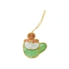 Daydream Society Beaded Gingerbread Mug Christmas Ornament In Multi