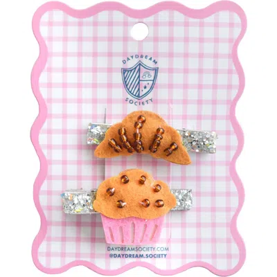 Daydream Society Kids'  Breakfast Pastry Hair Clip Set In Multi