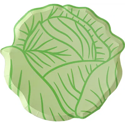 Daydream Society Bunnies In The Garden Cabbage Large Plates In Asssorted Pre-pack