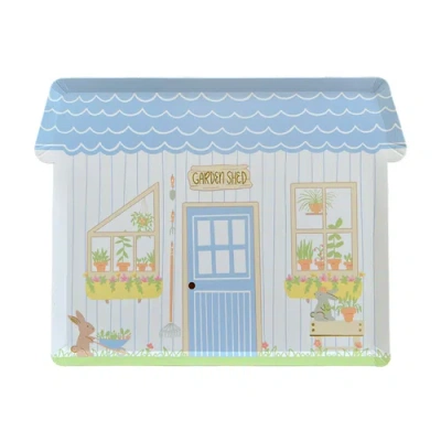 Daydream Society Bunnies In The Garden Garden Shed Large Plates In Asssorted Pre-pack