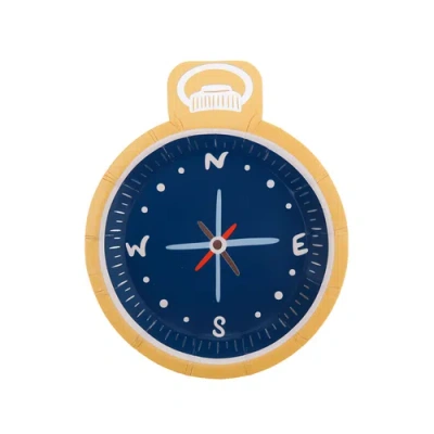 Daydream Society Camp Explorer Compass Small Plates In Blue