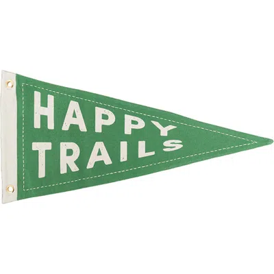 Daydream Society Camp Explorer Happy Trails Canvas Pennant In Multi