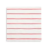 Daydream Society Frenchie Striped Large Napkins In Candy Apple