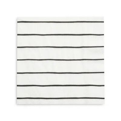Daydream Society Frenchie Striped Large Napkins In Ink
